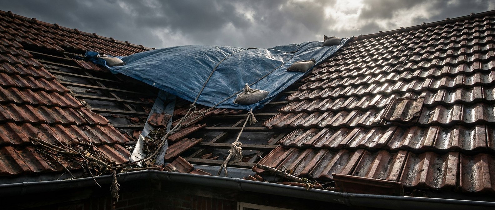 Dachreparatur und Sturmschaden
